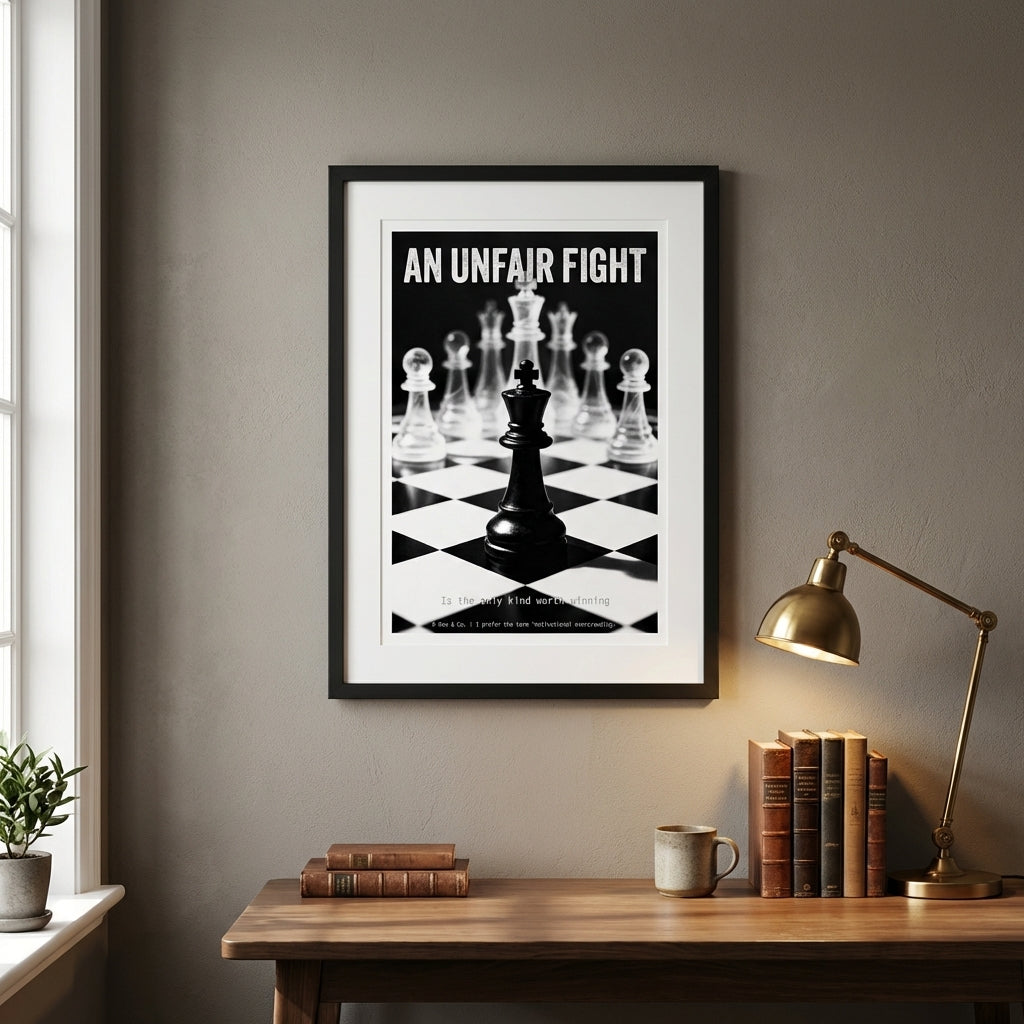 Chess Art Print | Strategic Mind Poster | Gift for Chess Player