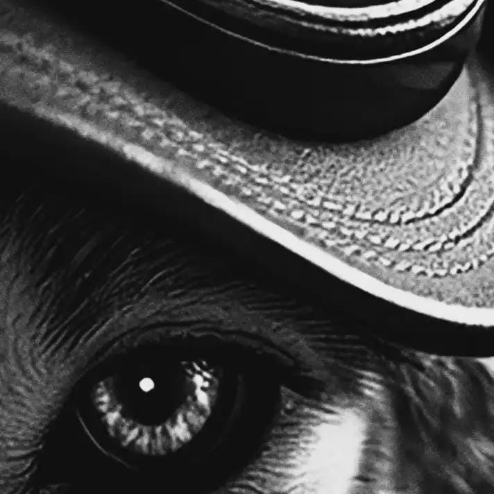 Noir Wolf Art Print | Getaway Driver Poster, Man Cave Decor