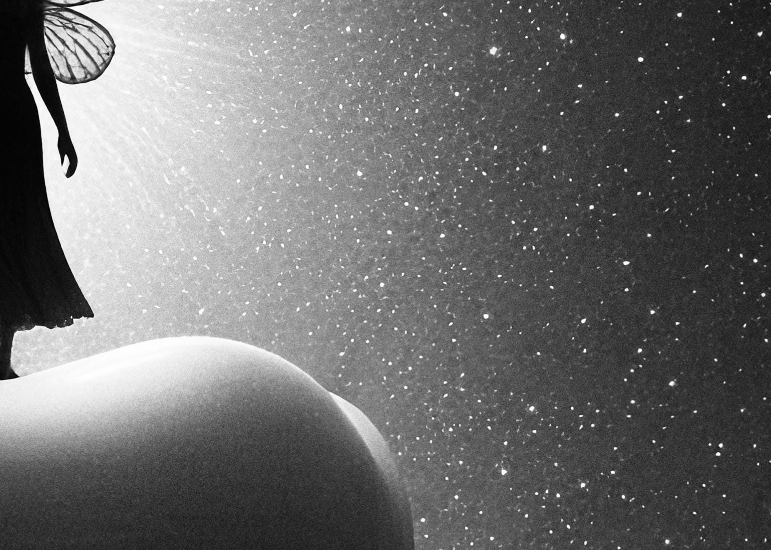 Gift for Dentist | Tooth Fairy Art Print | Surreal Dental Decor | Black and White