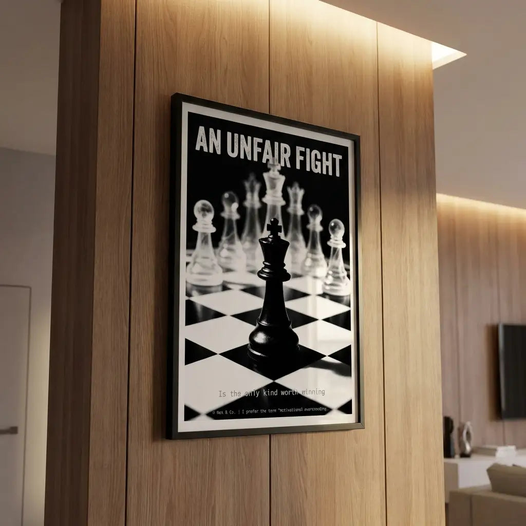 Chess Art Print | Strategic Mind Poster | Gift for Chess Player