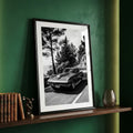 Corvette Stingray Art Print | Black and White Poster
