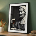Funny Nun Poster | Drinking Beer Art | Quirky Bar Wall Decor