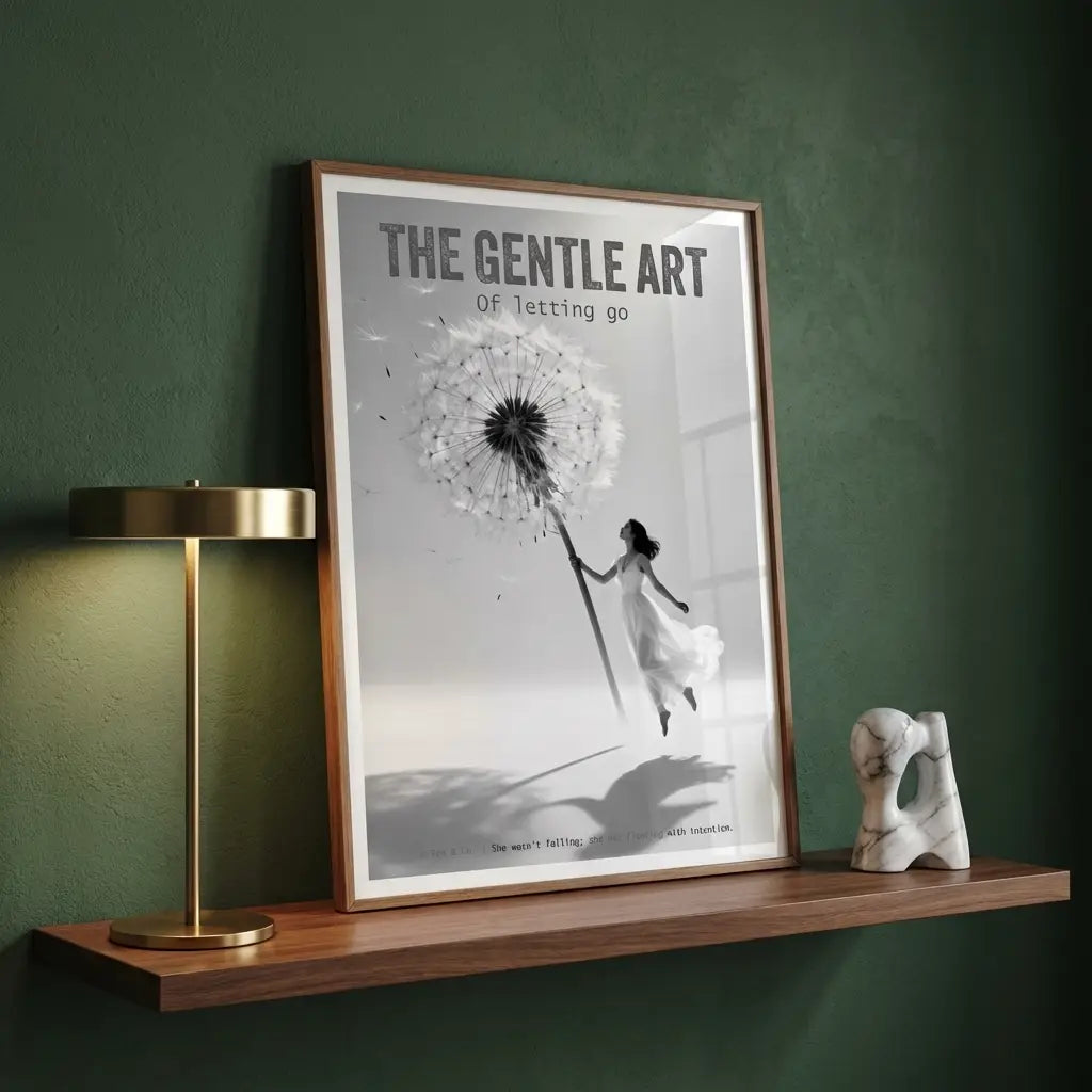 Dandelion Art Print | Spiritual Black and White Wall Decor