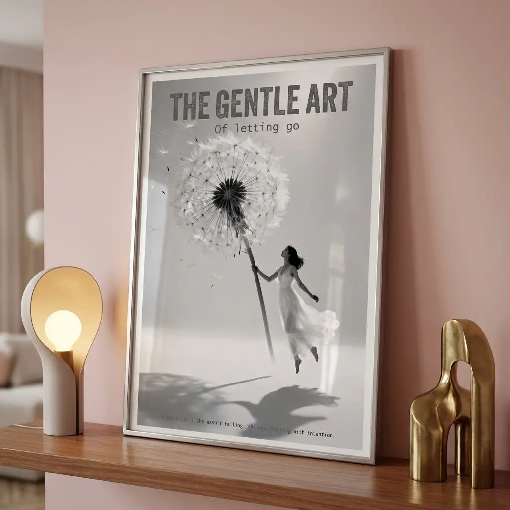 Dandelion Art Print | Spiritual Black and White Wall Decor