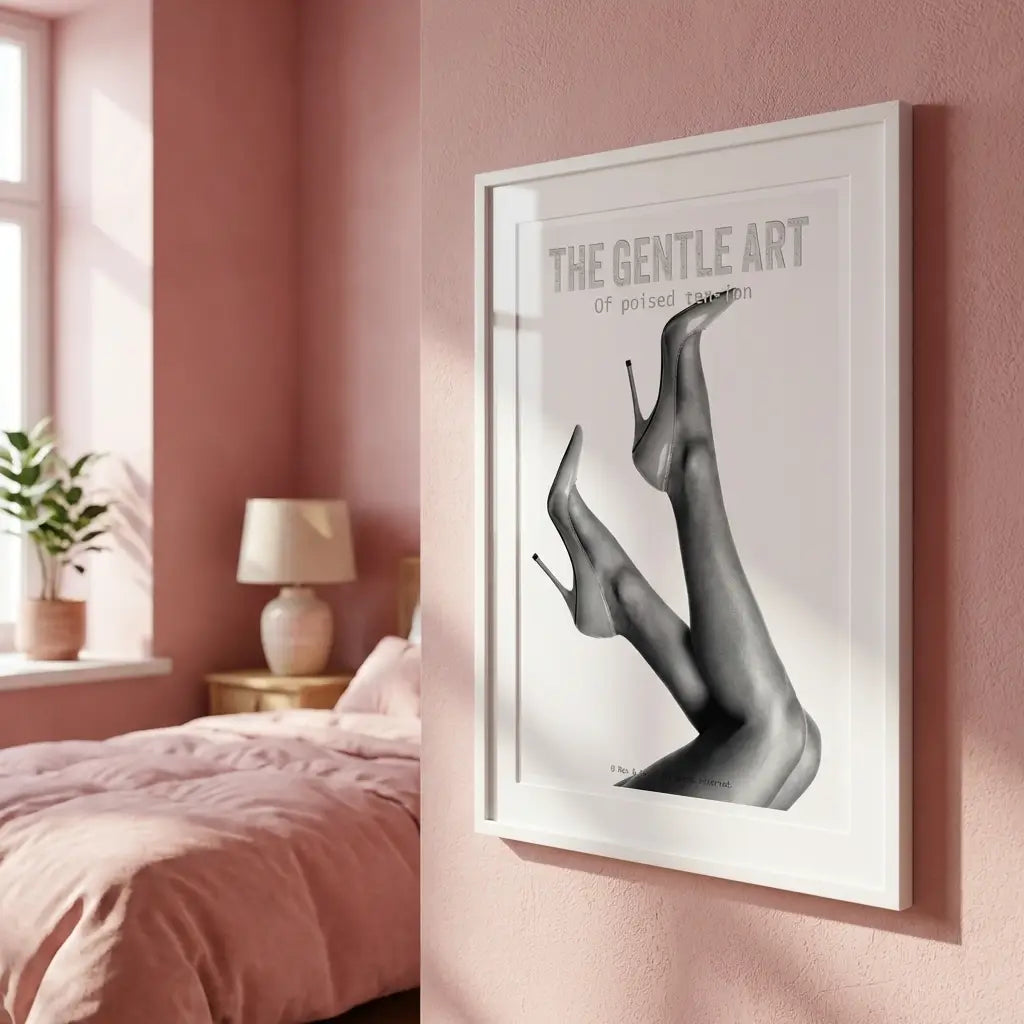 Minimalist Legs Art Print | Black and White Chic Poster