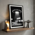 UFO Diner Art Print | Funny Yelp Review Poster