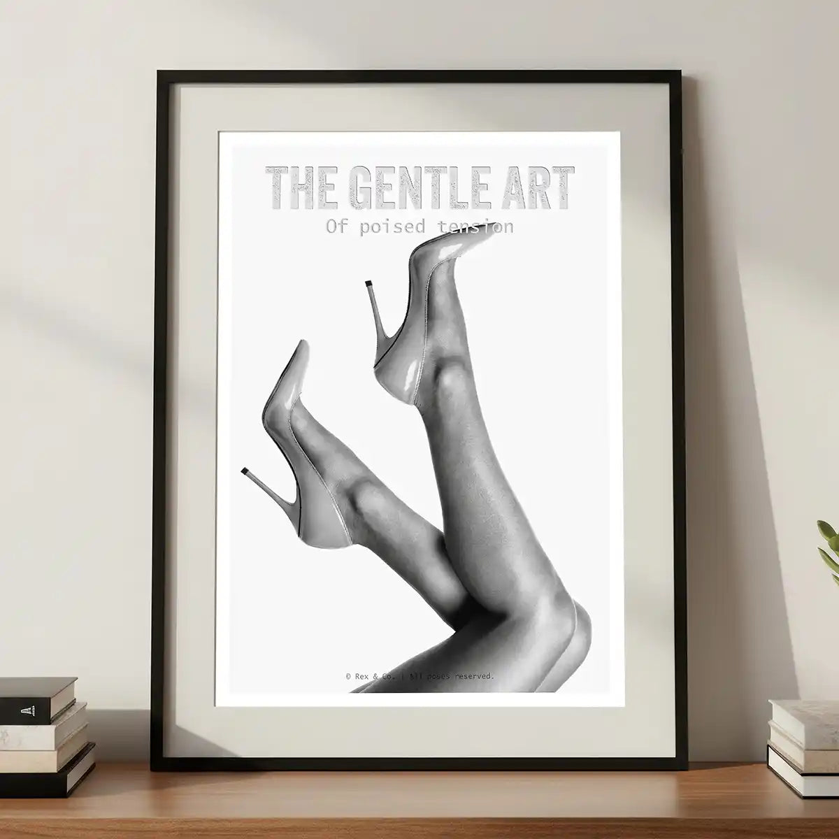 Minimalist Legs Art Print | Black and White Chic Poster