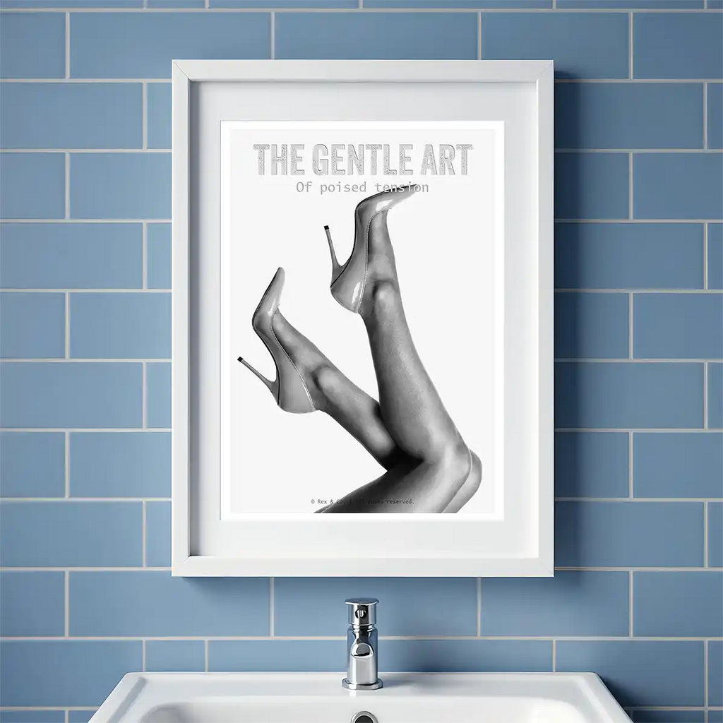 Minimalist Legs Art Print | Black and White Chic Poster