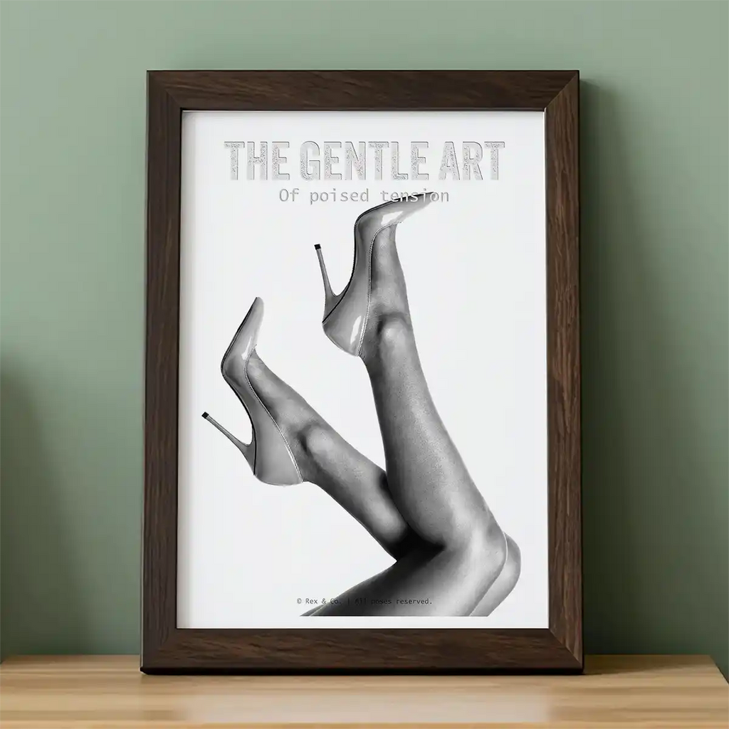 Minimalist Legs Art Print | Black and White Chic Poster