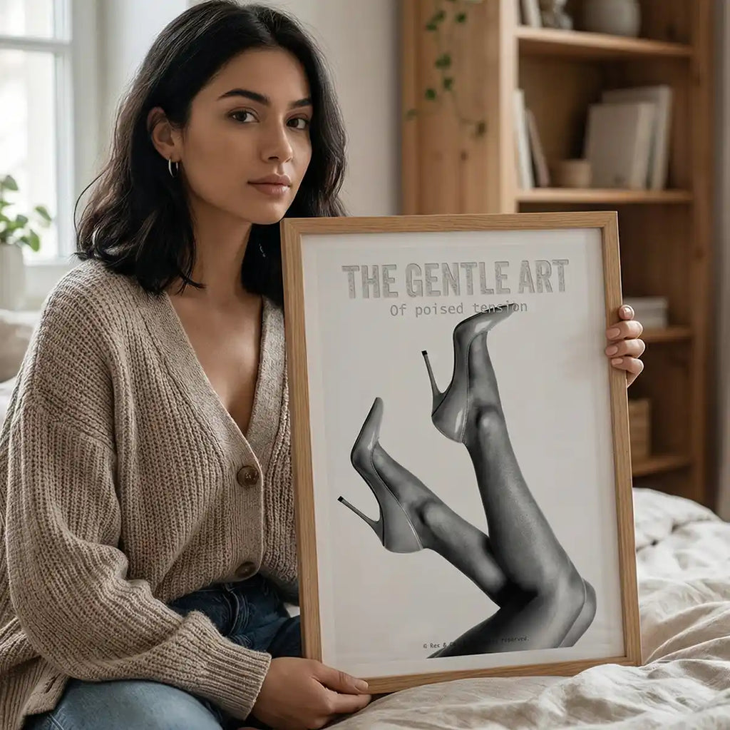 Minimalist Legs Art Print | Black and White Chic Poster