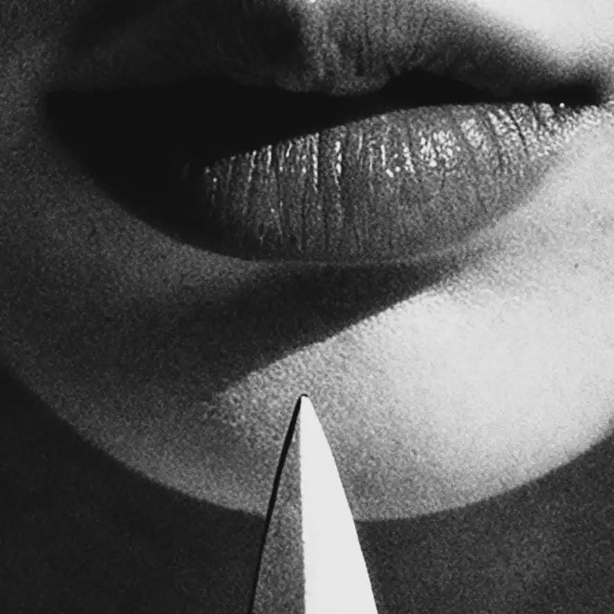 A Guarded Heart Art Print | Woman with Dagger Poster | Gentle Art Collection | Fierce Feminine Decor