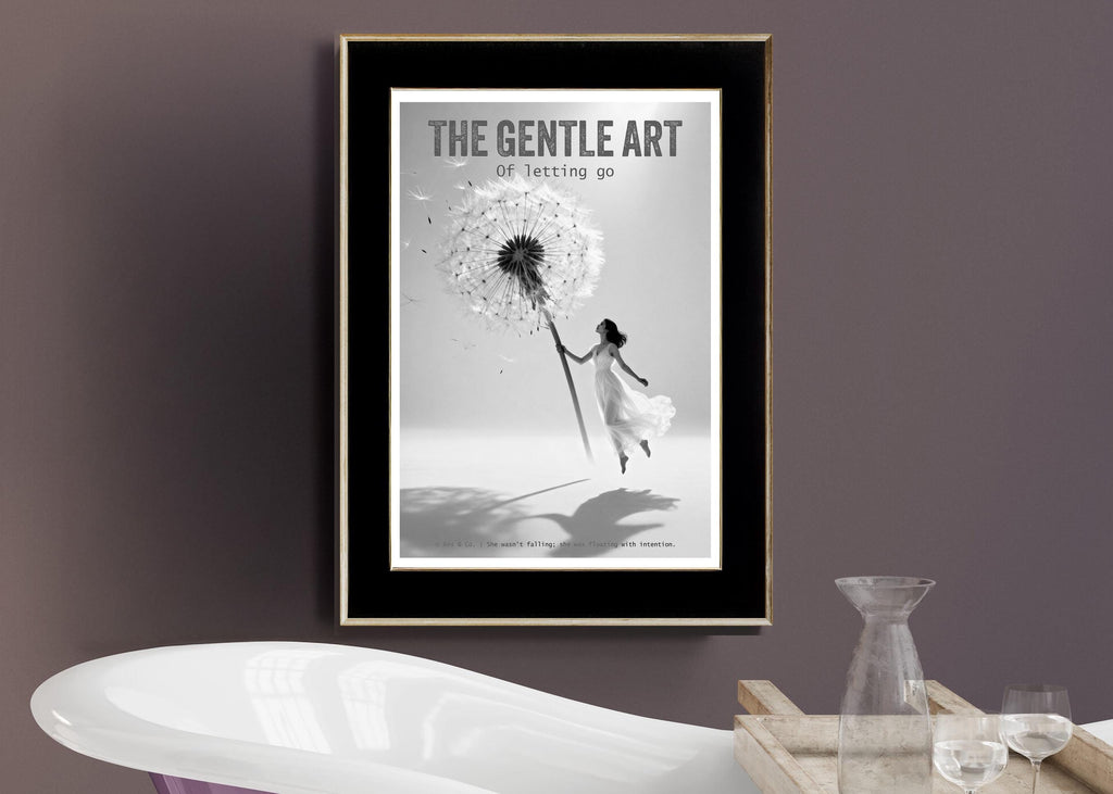 Dandelion Art Print | Spiritual Black and White Wall Decor