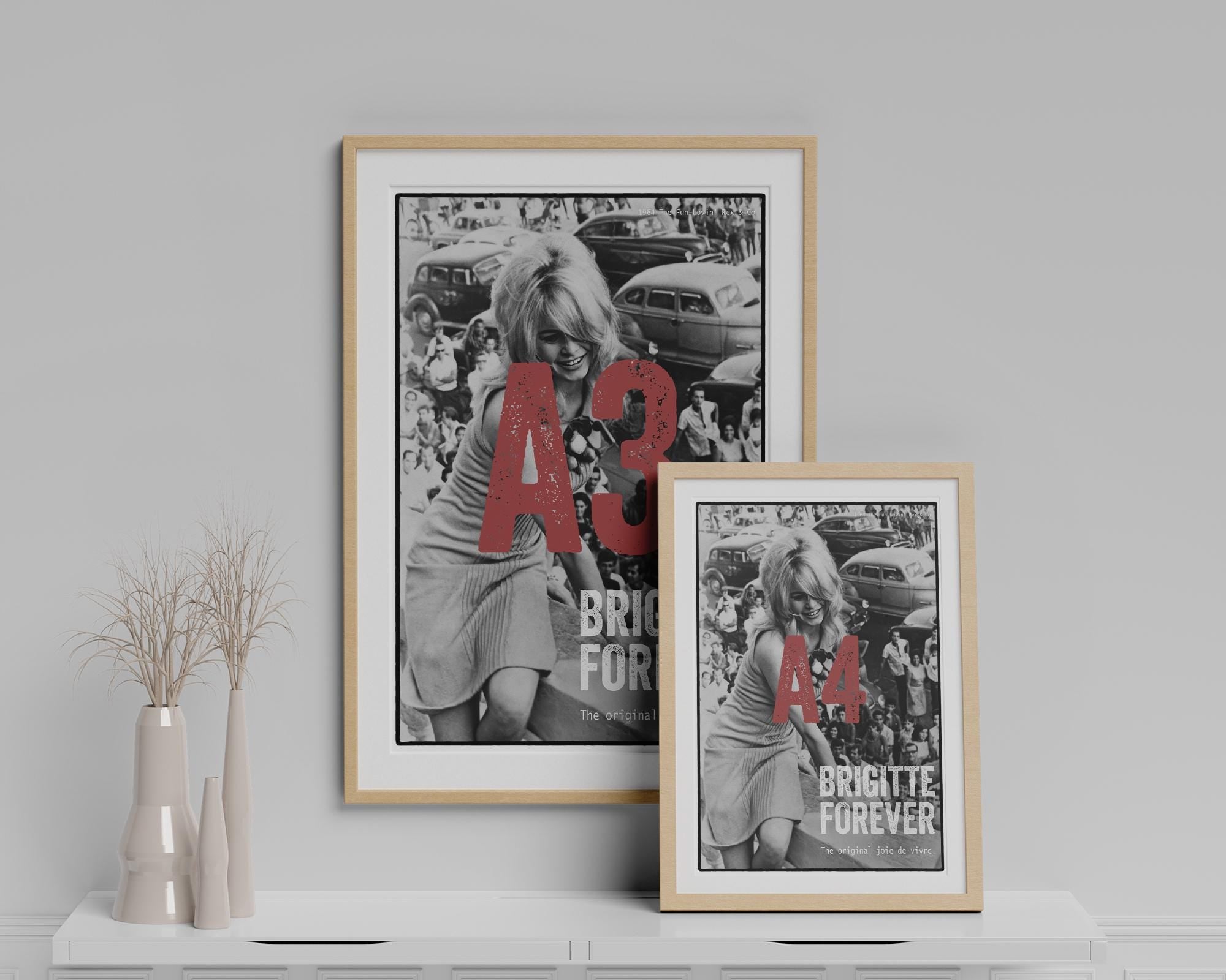 Brigitte Bardot Poster | Vintage French Glamour Art | Bathroom Wall Decor | Hollywood Icon Print