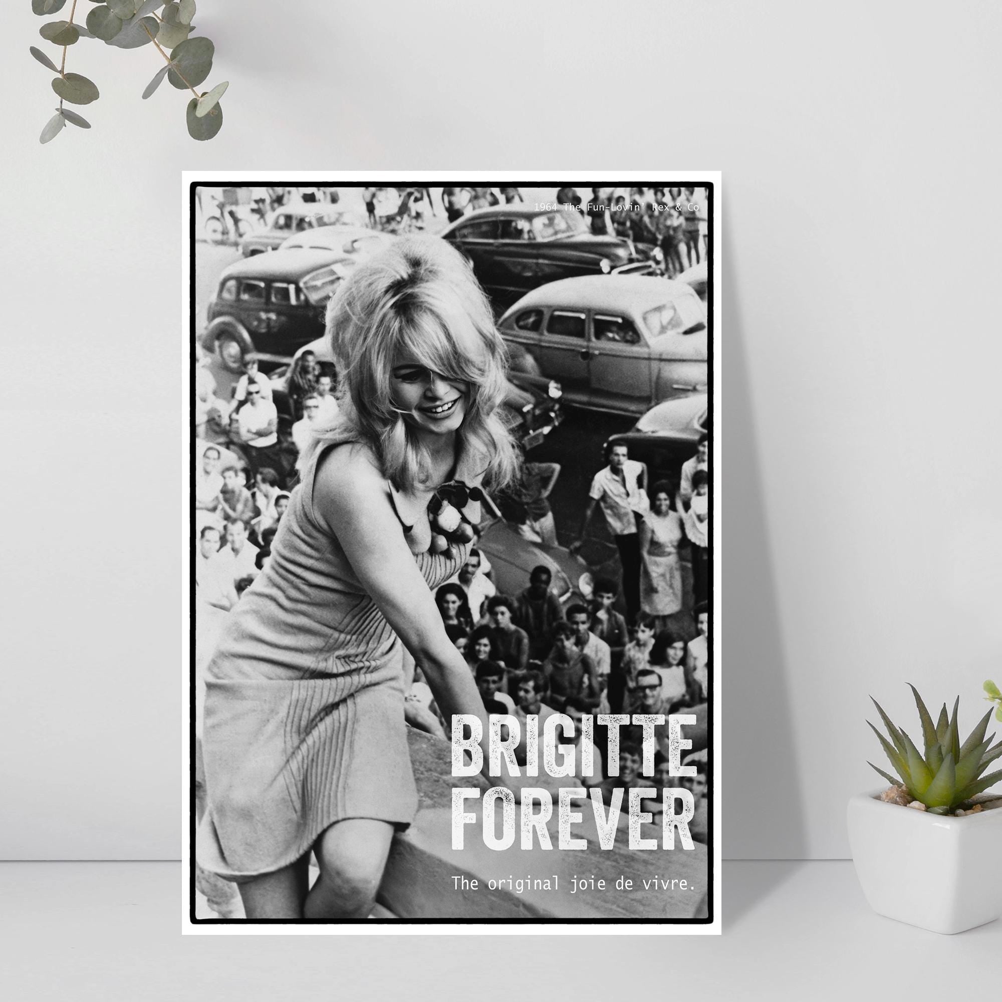 Brigitte Bardot Poster | Vintage French Glamour Art | Bathroom Wall Decor | Hollywood Icon Print