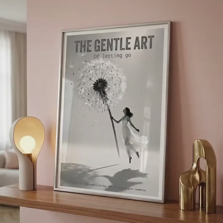Dandelion Art Print | Spiritual Black and White Wall Decor