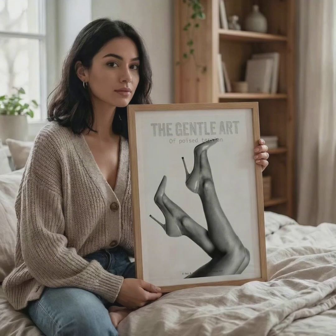 Minimalist Legs Art Print | Black and White Chic Poster